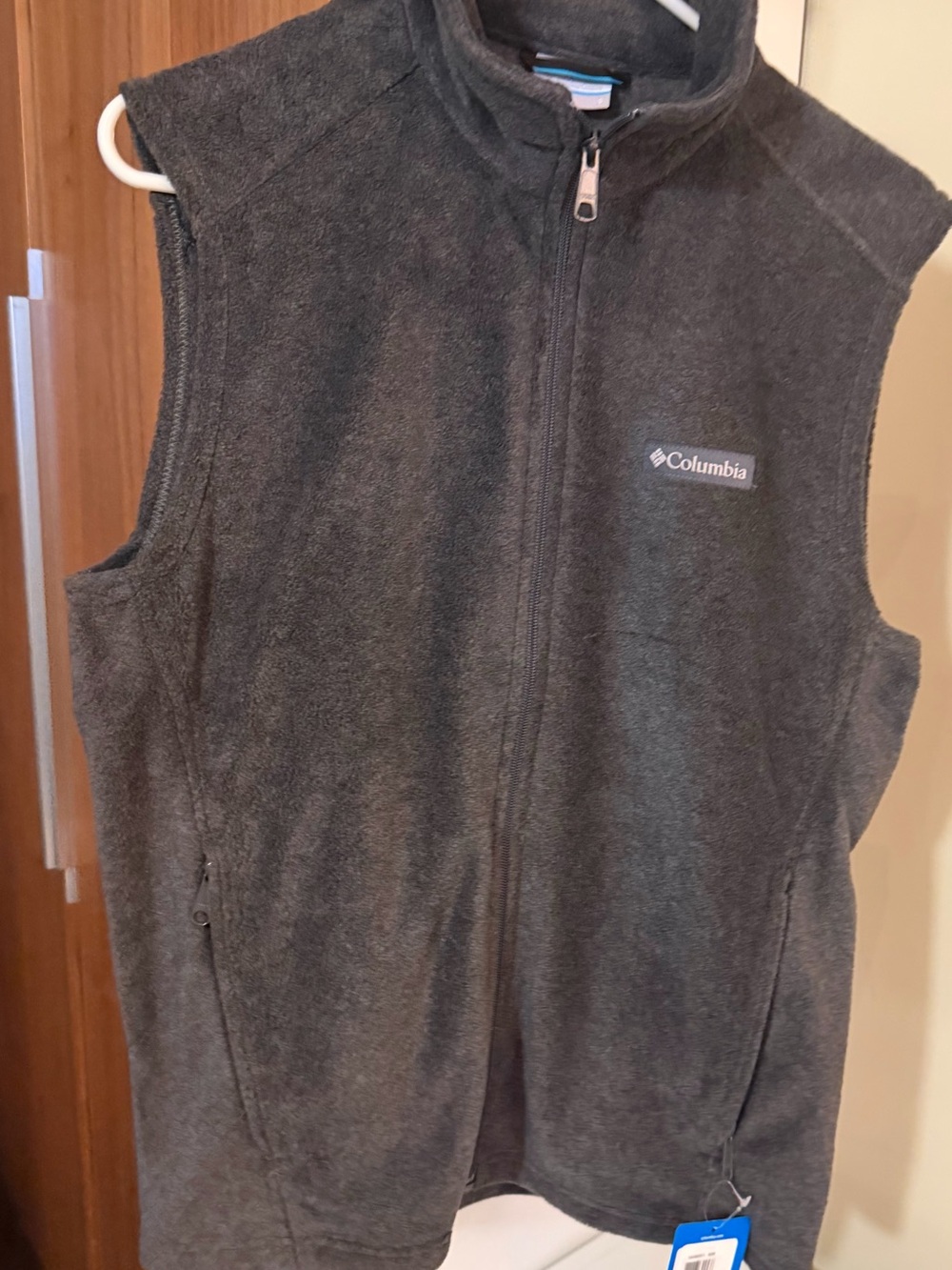 Columbia Dark Gray Fleece Vest - Full Zip